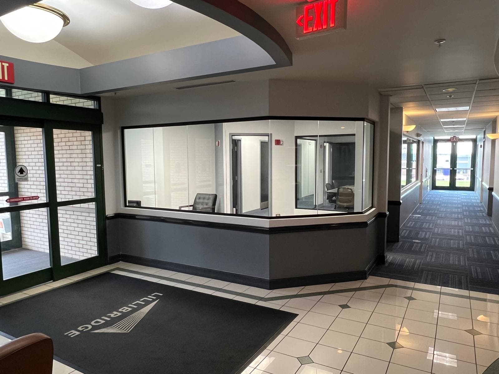 Business lounge and networking area
